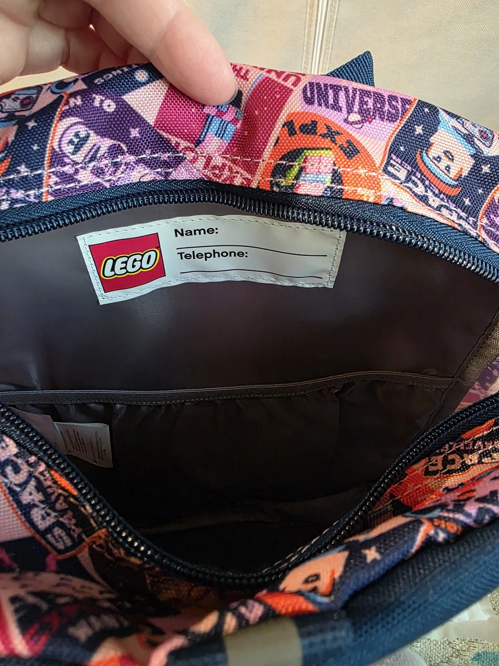LEGO Kids Navy & Pink Space Explorers Wanted Backpack